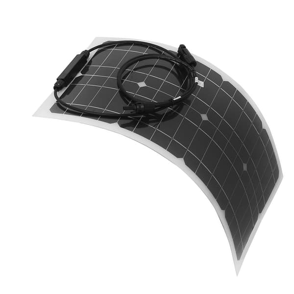 100W 100 Watt Bärbar Flexibel Solpanel för Utomhusbruk Husbil Båt Strömförsörjning
