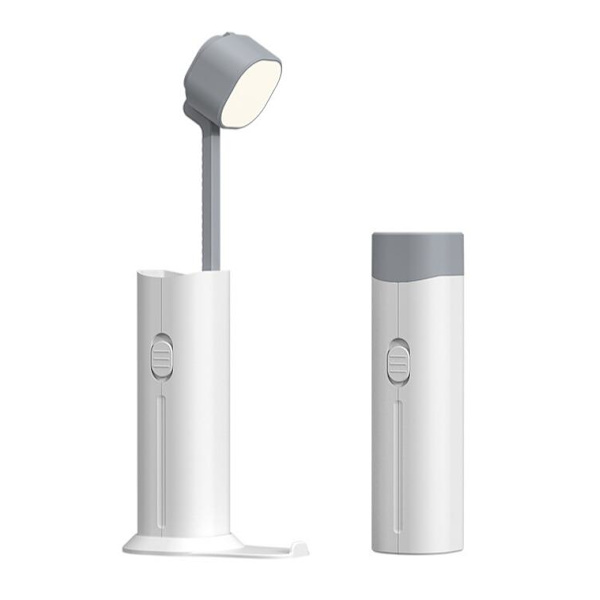 Udendørs optrækkelig lommelygte hvid led bordlampe opladning skat studerende sovesal læring sengekanten usb folde natlampe engros udendørs fla