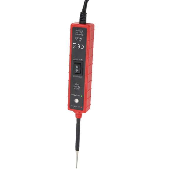 Bilkredsløbstester med LED-lys 6‑24V Multifunktionel Biltestprobe til Både Trailere