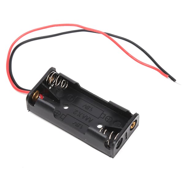 10-pack 2x 3x AAA Batterihållare Plastfodral med Sladdar 2x AAA