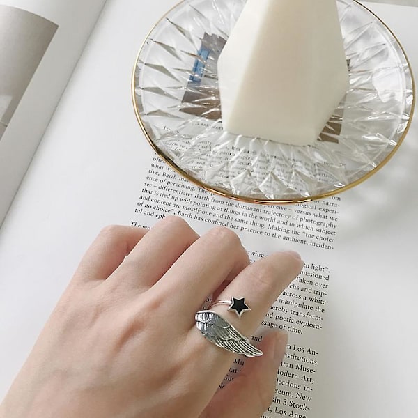 Ring Silver S925 Justerbara Modesmycken Ac7448