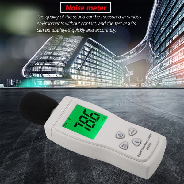 Digital lydniveaumeter - SMART SENSOR AS804, 30-130dBA overvågning