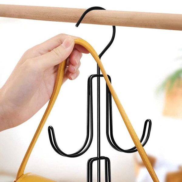 Laukun organizer, koukut laukkujen ripustamiseen Black