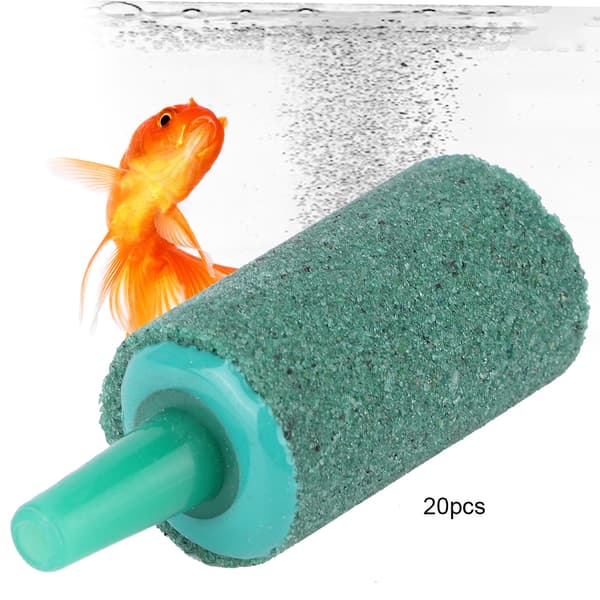 20 st Gröna Sandsten Cylinder Akvarium Syre Pump Luftningssten