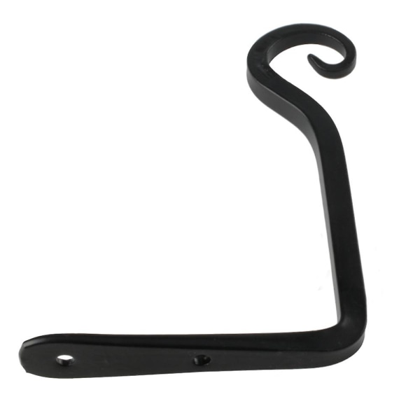 Kukkaripustusteline, rautainen seinäkoukku Kukkaripustusteline 2kpl musta 2PCS BLACK