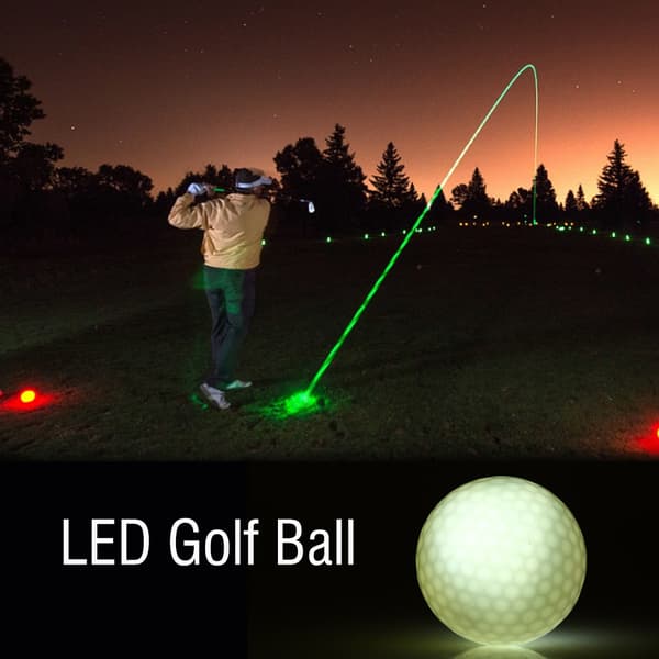 Hvid LED Golfbold til Nattræning