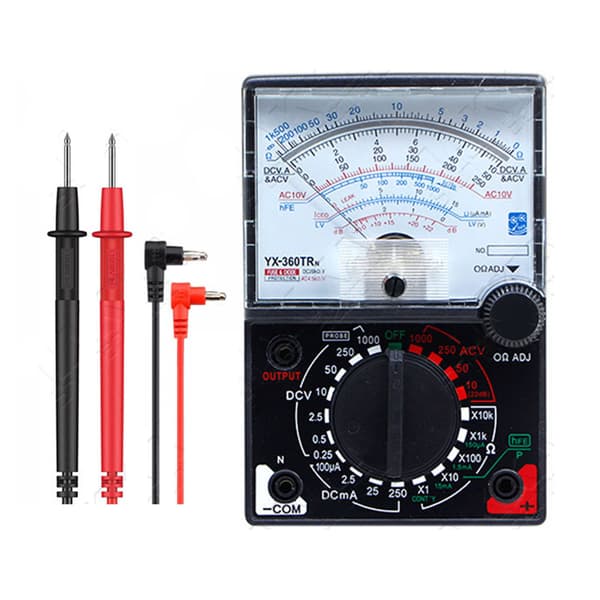 YX-360TRE-L-B Digital Multimeter Amperemeter Voltmeter Ohmmeter med Prober Buzzer Læringsværktøj Vedligeholdelsesværktøj