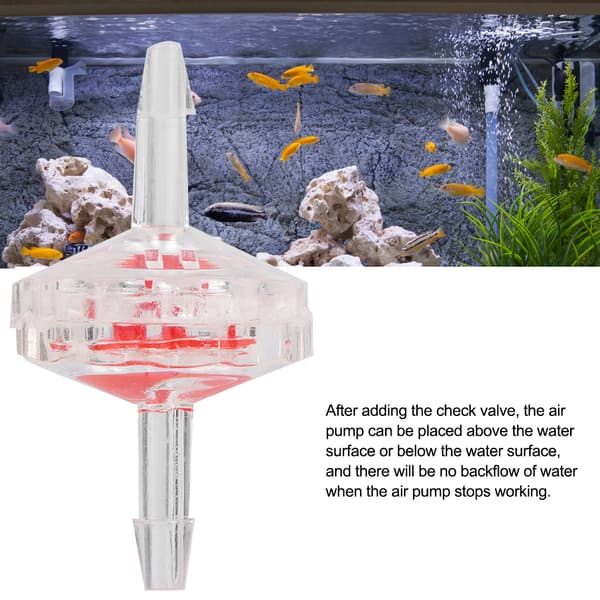 10 stk. Akvarie Luftpumpe Kontraventil Vandstop Tilbehør 3mm