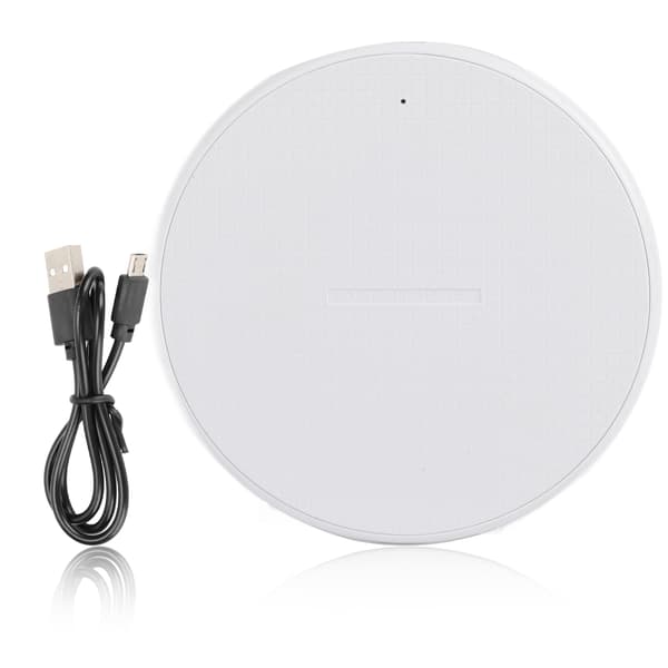 Trådløs oplader Hurtig 5W Bærbar Kompakt Plastik 5V 2A Input 5V 1A Output Hvid Telefonoplader
