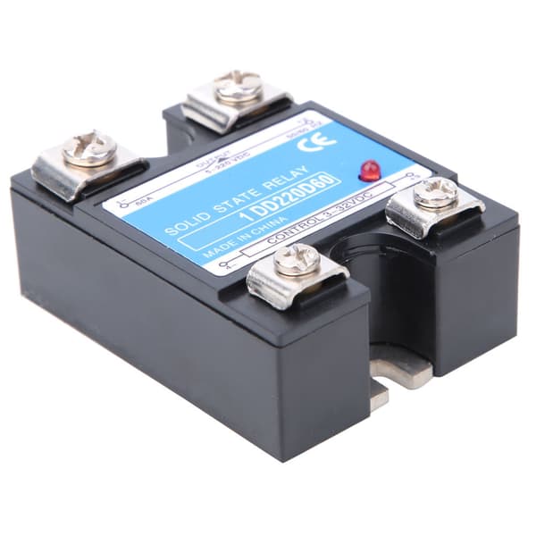 Solid State Relay DC SSR Inngang 3-32VDC Last 5-220VDC Kontrollrelé 60A