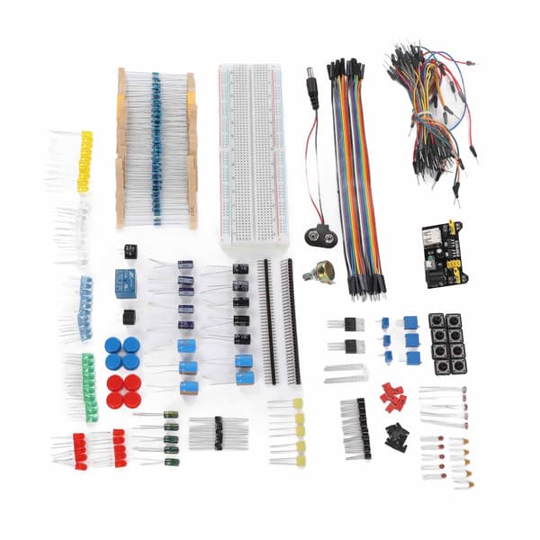 Elektronik Komponent Starter Kit 830 Bindepunkter Breadboard Modstand Kondensator Diode Modul til Arduino R3