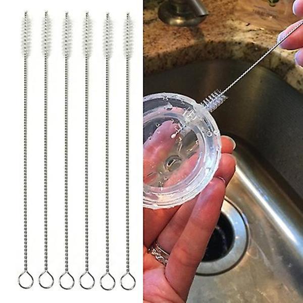 3 x 6 kpl pyöreä pää nylon ruostumaton teräs kahva olkien puhdistusharjat