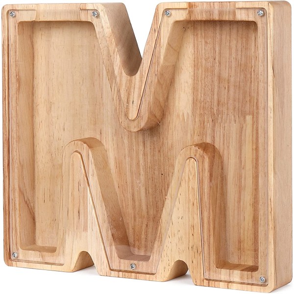 Personlig spargris i trä, en perfekt unik present, dekoration, minnessak eller spargris (M, 20*2,8*18cm),