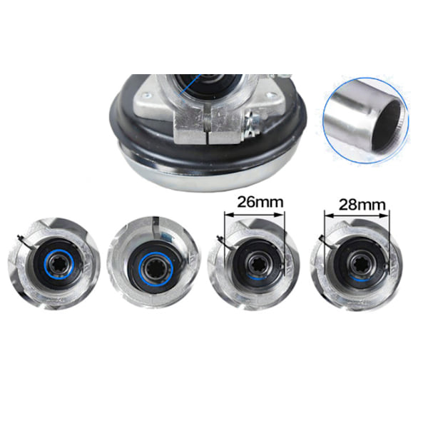 26 mm/28 mm Gräsklippare vinkelväxel, Universal Gräsklippare Kugghjulshuvud/Elektrisk sågväxellåda (26 mm, 7 runda tänder)