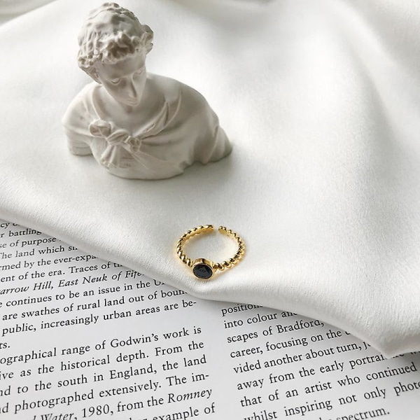 Ring Silver S925 Peearl Modesmycken Ac7565 K285