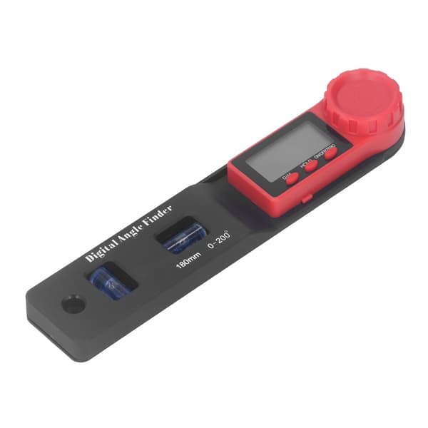 2 i 1 Mini Digital Vinkelmåler Lineal Vinkelmåler Blå Bobler LCD Display Nonius Caliper til Træbearbejdning