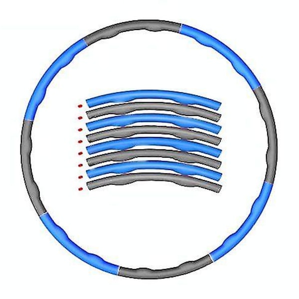 Vaahto Hula Hoop, Vyötäröharjoitus, Ohut vatsa, Lapset, Aikuiset, Irrotettava Hula Hoop Fitness
