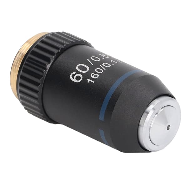 Akromatisk messing 60X mikroskoplins 20,2 mm til biologisk laboratorieinterface
