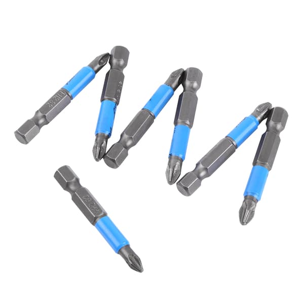 10 st S2 PH2 50mm Hex Magnetiska Halkfria Elektriska Skruvmejselbits Verktygssats