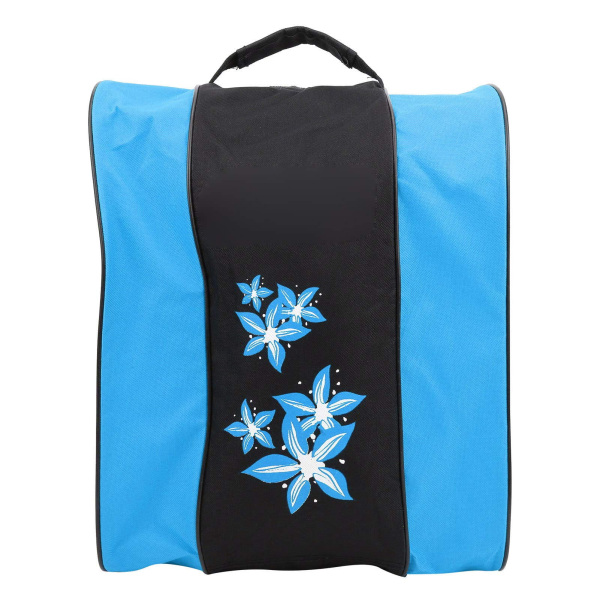 Skridskoväska, 3-lagers nylon inlinesryggsäck för barn och vuxna, blå