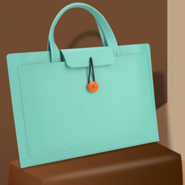 Moderigtig kvindelig bærbar Ipad-opbevaringstaske 14-tommer Apple Macbook Liner Bag Grøn)