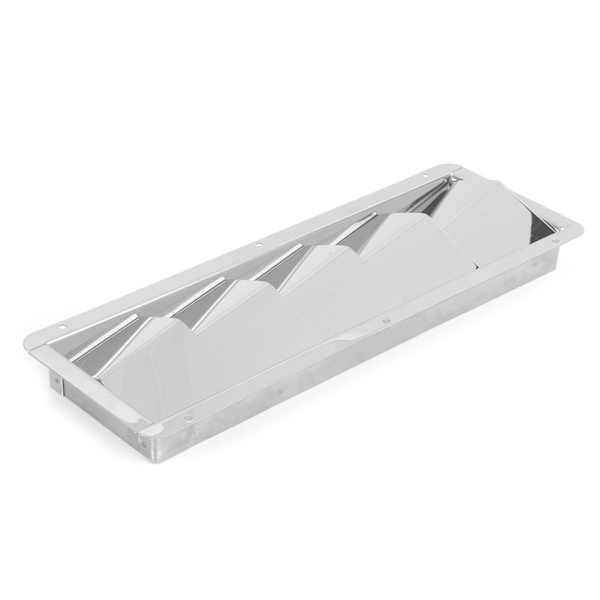 5 Spors Båd Grill Ventil Rektangulær Rustfrit Stål Holdbar Ventilations Grill Hardware
