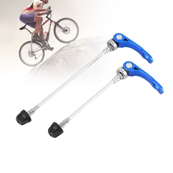 Blå Mountainbike Quick Release Spyd Sæt Forreste Bageste Aksel Par