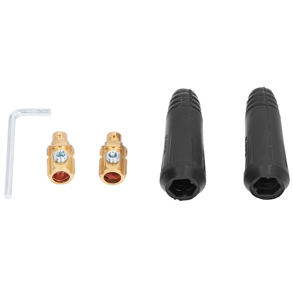 2 sæt svejsekabelforbindere Quick Connect Plug Tilbehør 200A DKJ10-25