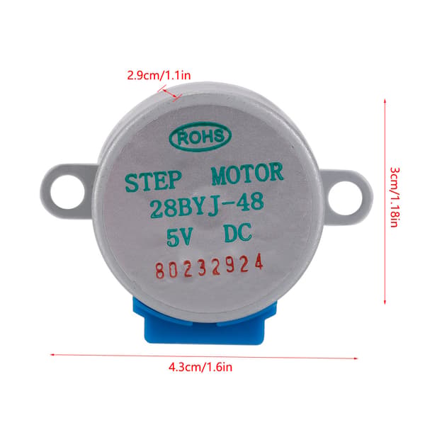 5V 4-faset 5-leder Steppermotor Sæt 5 stk