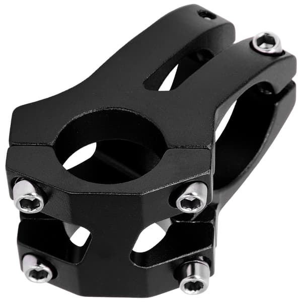 LUNJE 25.4x35mm Hul Legering Cykelstyr Kort Riser Sort
