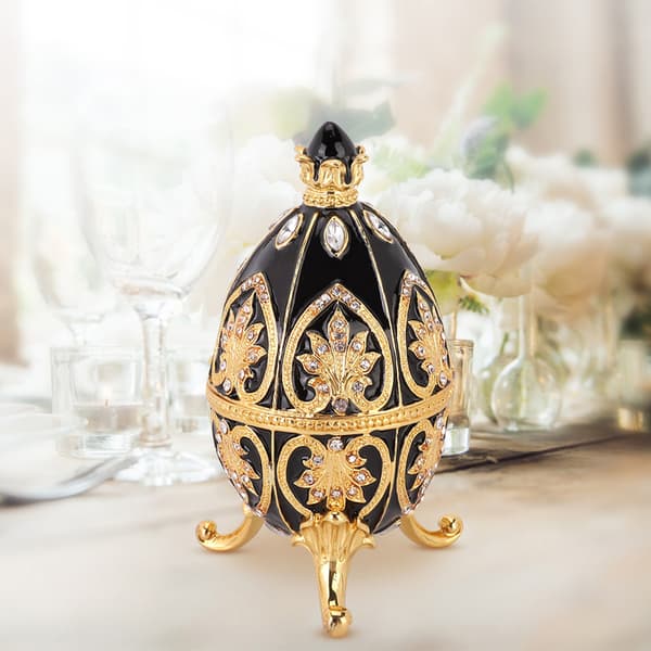 Royal Style Diamante Egg Ornament i stål