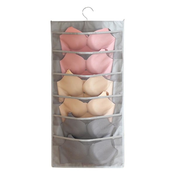 Varastointi Organizer Riippuva laukku pikkuhousuille Sukat Alusvaatteet Bra style1 gray