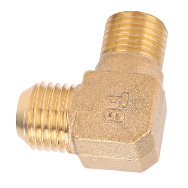 Messing Luftkompressor Adapter 90 Graders Gjenget Tilkobling 13mm x 14mm