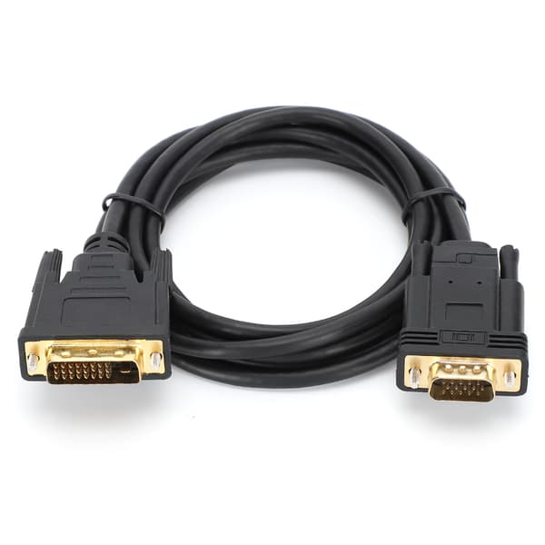 DVI til VGA han-adapterkabel 2m 1080P til Windows 95 computertilbehør