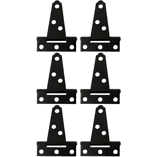 Stykker 2" sort maling Split Axle Triangle Hængsel Galvaniseret Heavy Duty Hængsel T-hængsel，Til boligmøbler, døre og vinduer