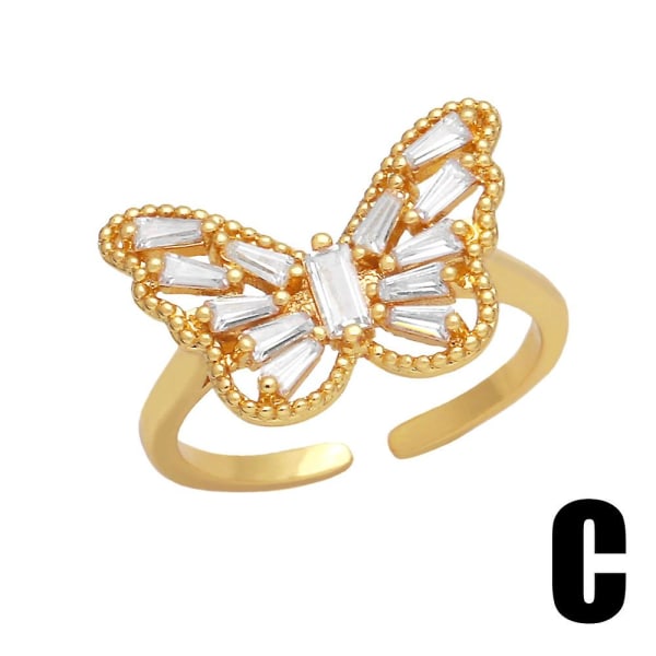 Sormus Vintage Zircon Heart Stud Muotikorut Ac8636 B