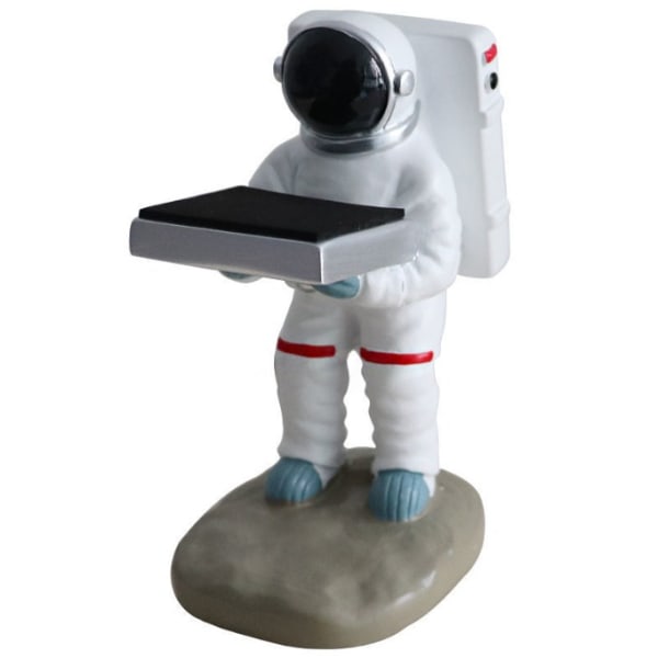 Astronaut Ur Skrivebord Astronaut Astronaut Harpiks Ornamenter Desktop Håndværk Smykker Display Stand Medium Ur Stativ Kreativ Bakke