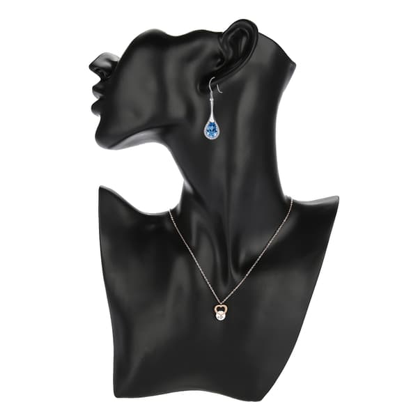 Smykke Display Mannequin Hoved Buste Stand Sort