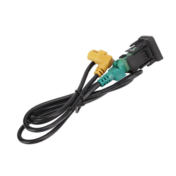 Bil USB AUX Switch Kabel Adapter Sort Slidstærk Erstatning for MK5 MK6 RCD510 RNS315 RCD300+