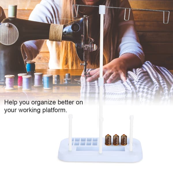 Stativ for brodertrådspolehåller for symaskin