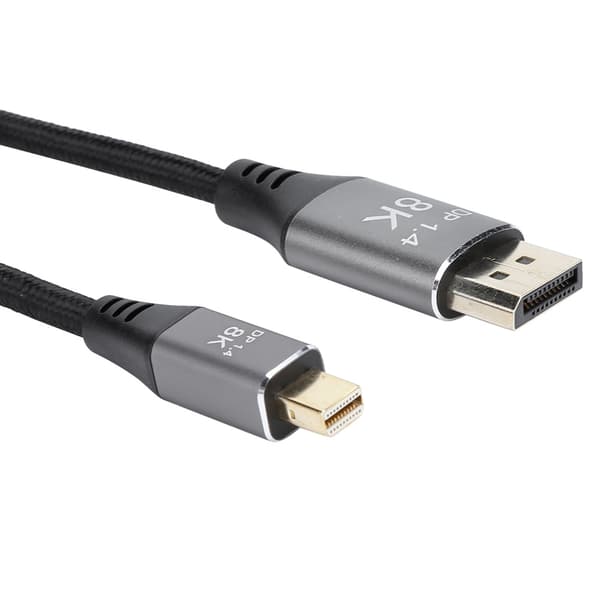 Mini DP til DP Adapterkabel 1.4 Version 8K High Definition 1 meter Mini DisplayPort