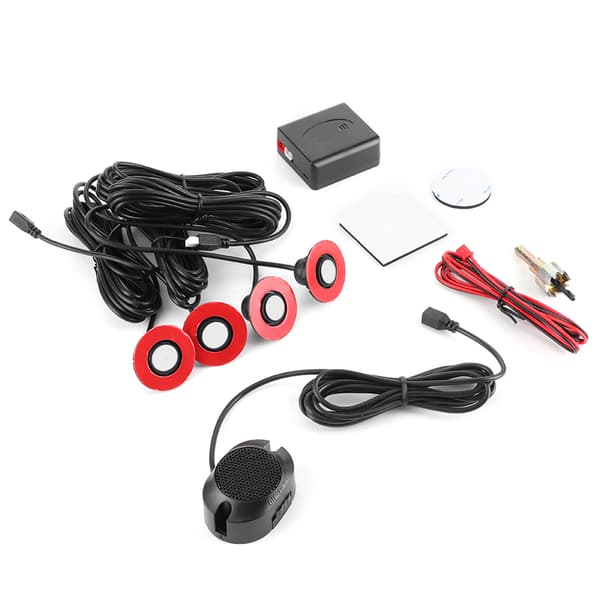 16,5 mm bil innebygd ryggeradarsensor Ryggassistent med summer (hvit)