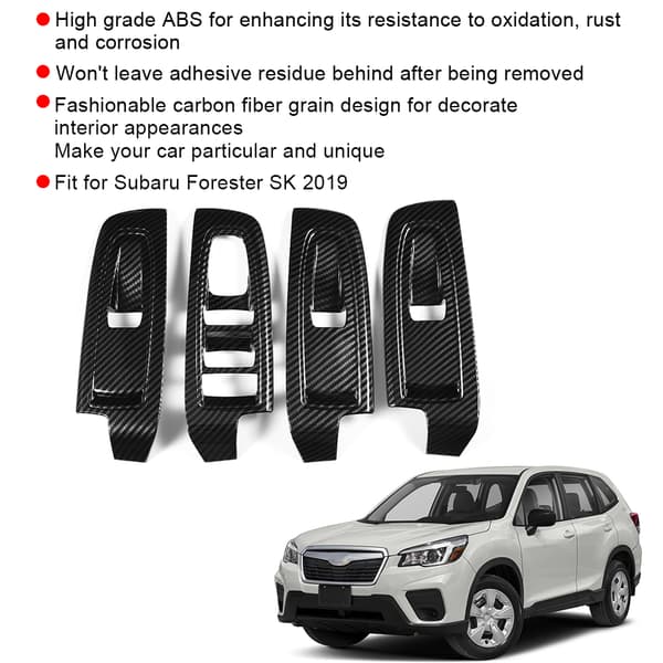 Subaru Forester 2019 4:e Broms Dörr Armstöd Fönster Strömbrytare Knappskydd Trim