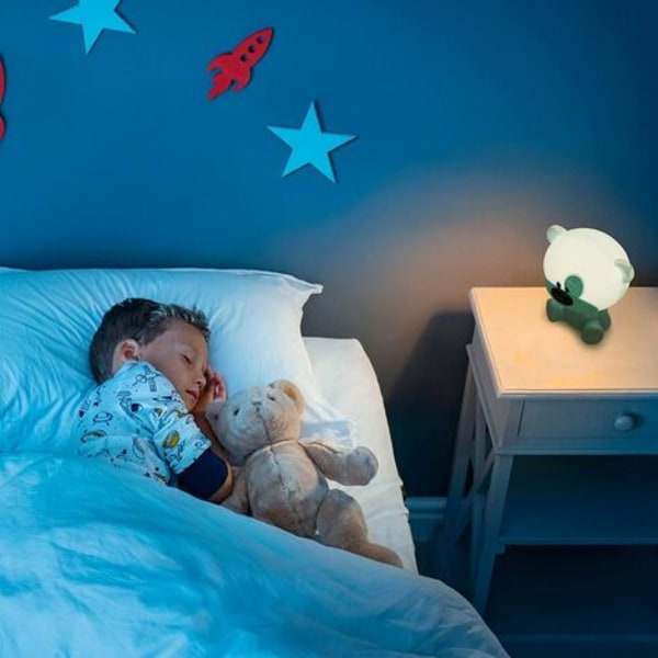 Sänglampa för barn och bebisar. Nattljus med tre intensiteter, beröring, nattljus för barn att sova. USB ca