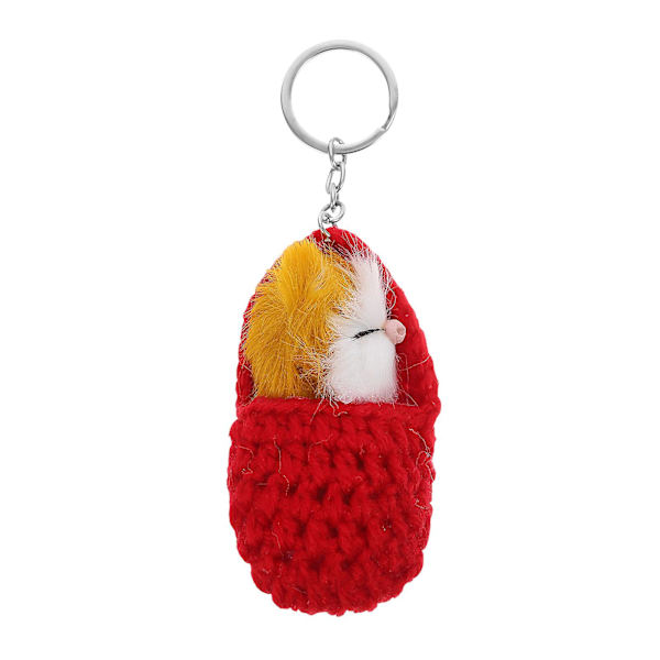 1 st Härlig sovande mus Nyckelring Nyckelring Väska Ornament Väska hänge