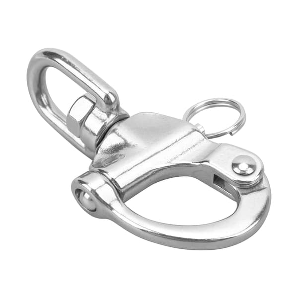 Roterende Fjederkrog Rustfrit Stål Snap Clip Spænde Metal Hardware Tilbehør 70 mm