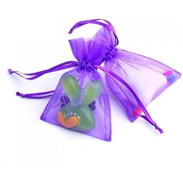 Läpinäkyvä mesh , 8*10cm, tummanvioletti, 100kpl