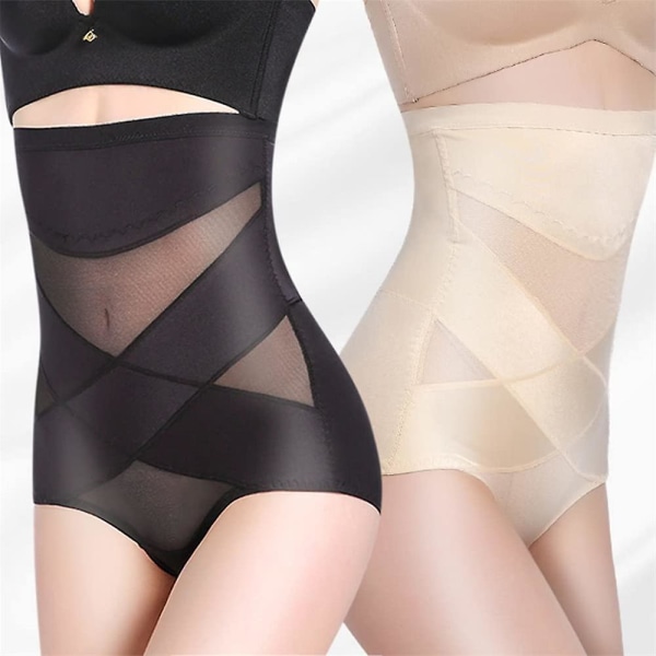 Korkeavyötäröinen muotoilupuku, ohut korsetti Skin Color 3XL