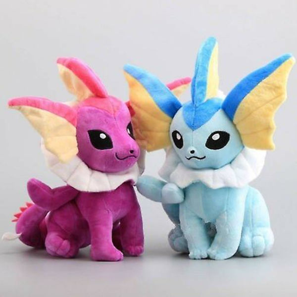 Istuva Vaporeon & Purple Shiny Vaporeon Pehmolelu täytetty nukke 13&#39;&#39; 2pcs