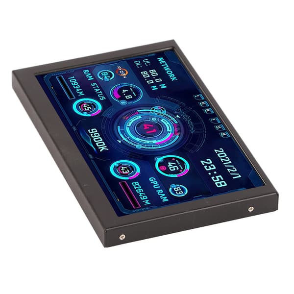 PC CPU GPU RAM -datanäyttö 5 tuuman IPS USB C -lämpötilanäyttö
